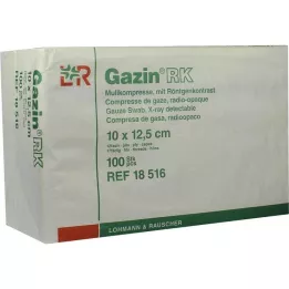 GAZIN Gaze komp. 10x12,5 cm usteril 12-fold RK, 100 stk