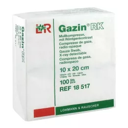 GAZIN Gaze komp 10x20 cm usteril 12-fold RK, 100 stk