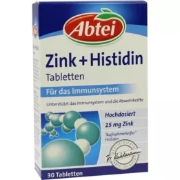 ABTEI Zink + histidin tabletter, 30 stk