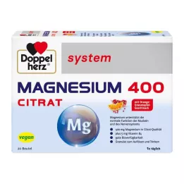 DOPPELHERZ Magnesium 400 Citratsystem Granulat, 20 stk