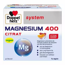DOPPELHERZ Magnesium 400 Citratsystem Granulat, 40 stk