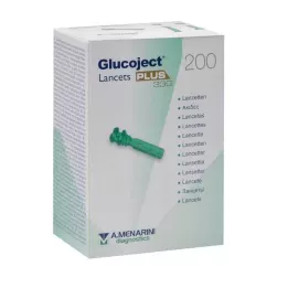 GLUCOJECT Lancetter PLUS 33 G, 200 stk