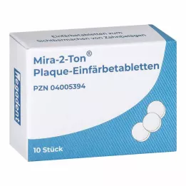 MIRA 2 Tone Plaque farvetabletter, 10 stk