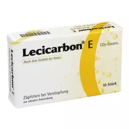 LECICARBON E CO2 Laxans Voksenstikpiller, 10 stk