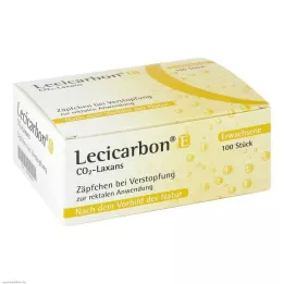 LECICARBON E CO2 Laxans Voksenstikpiller, 100 stk