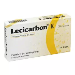LECICARBON K CO2 Laxans Børnestikpiller, 10 stk