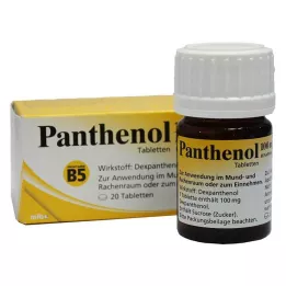 PANTHENOL 100 mg Jenapharm tabletter, 20 stk