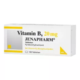 VITAMIN B6 20 mg Jenapharm tabletter, 100 stk