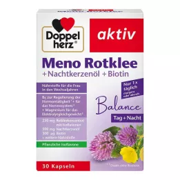 DOPPELHERZ Meno rødkløver+nattenlysolie+biotinkapsler, 30 stk