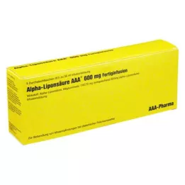 ALPHA LIPONSÄURE AAA 600 mg injektionshætteglas, 5X50 ml