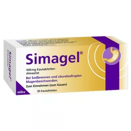 SIMAGEL Tyggetabletter, 50 stk