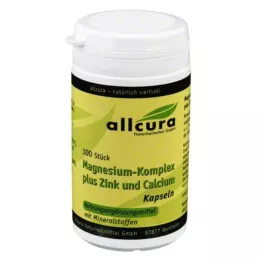 MAGNESIUM KOMPLEX med zink- og calciumkapsler, 100 stk