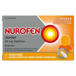 NUROFEN Junior 60 mg stikpiller, 10 stk
