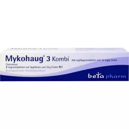 MYKOHAUG 3 Combi 3 Vag tabletter/25 g creme, 1 stk