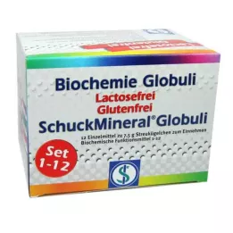 BIOCHEMIE Globuli sæt 1-12 laktosefri, 12X7,5 g