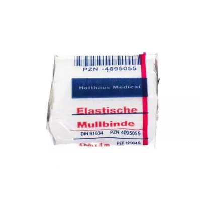 MULLBINDEN elastik 4 cmx4 m, 1 stk MULLBINDEN elastik 4 cmx4 m, 1 stk