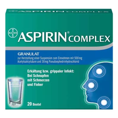 ASPIRIN COMPLEX Btl.m.Gran.z.Herst.e.Susp.z.Einn., 20 stk