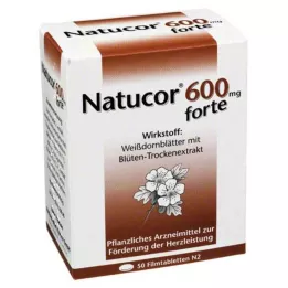 NATUCOR 600 mg forte filmovertrukne tabletter, 50 stk