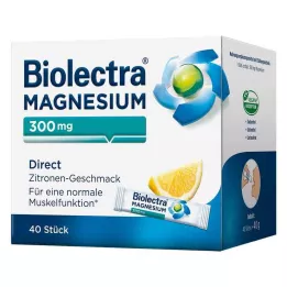 BIOLECTRA Magnesium 300 mg Direkte Citronstænger, 40 stk