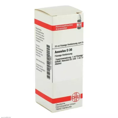 AESCULUS D 30 Fortynding, 20 ml
