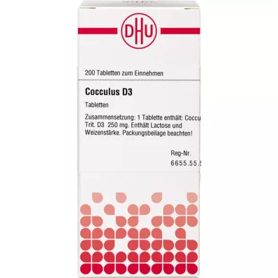 COCCULUS D 3 tabletter, 200 stk