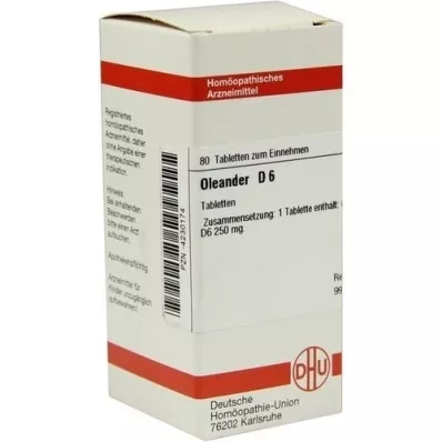 OLEANDER D 6 tabletter, 80 stk OLEANDER D 6 tabletter, 80 stk