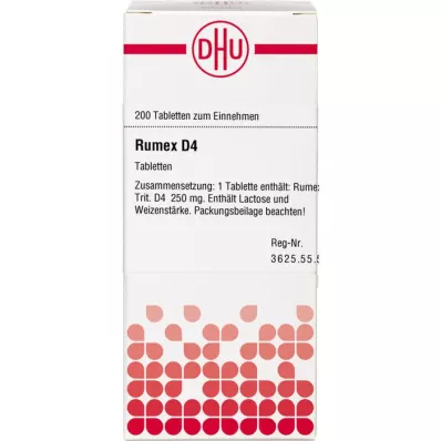 RUMEX D 4 tabletter, 200 stk