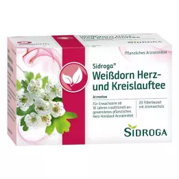 SIDROGA Hawthorn hjerte- og kredsløbstefilterposer, 20X1,5 g