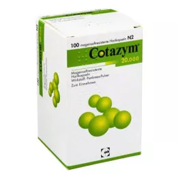 COTAZYM 20.000 piller gastro-resistente kapsler, 100 stk