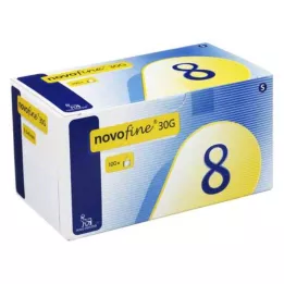 NOVOFINE 8 kanyler 0,30x8 mm, 100 stk