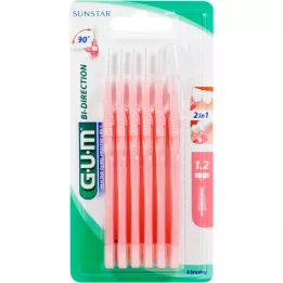 GUM Proxabrush Bi-Directional fin, 6 stk