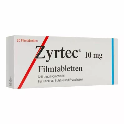 ZYRTEC Filmovertrukne tabletter, 20 stk ZYRTEC Filmovertrukne tabletter, 20 stk