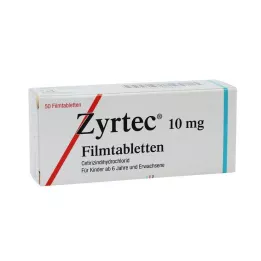 ZYRTEC Filmovertrukne tabletter, 50 stk