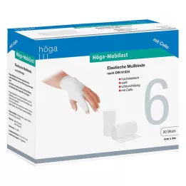 HÖGA-MUBILAST Fikseringsbandage 6 cmx4 m med cellofan, 1 stk
