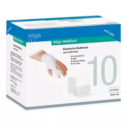 HÖGA-MUBILAST Fikseringsbandage 10 cmx4 m med cellofan, 1 stk