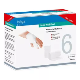 HÖGA-MUBILAST Fikseringsbandage 6 cmx4 m uden cellofan, 20 stk