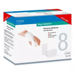 HÖGA-MUBILAST Fikseringsbandage 8 cmx4 m uden cellofan, 20 stk