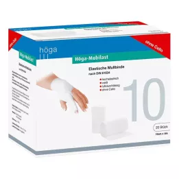HÖGA-MUBILAST Fikseringsbandage 10 cmx4 m uden cellofan, 20 stk