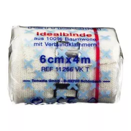 IDEALBINDE 6 cm med klemme, 1 stk