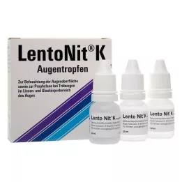 LENTO NIT K øjendråber, 3X10 ml