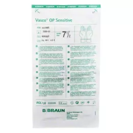 VASCO OP Sensitive Gloves sterile pulverfri str. 7,5, 2 stk