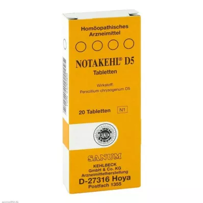 NOTAKEHL D 5 tabletter, 20 stk NOTAKEHL D 5 tabletter, 20 stk