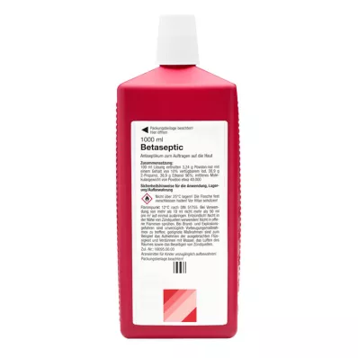 BETASEPTIC MUNDIPHARMA Opløsning, 1000 ml BETASEPTIC MUNDIPHARMA Opløsning, 1000 ml