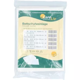 BETTSCHUTZEINLAGE Folie 60x90 cm hvid, 1 stk