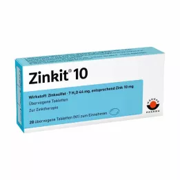 ZINKIT 10 overtrukne tabletter, 20 stk