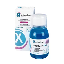 MIRADENT Mundskyl mirafluor CHX 0,06%, 100 ml