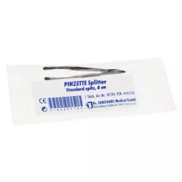 PINZETTE Splintspids 8 cm, 1 stk