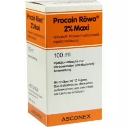 PROCAIN Röwo 2% Maxi injektionsflasker, 100 ml