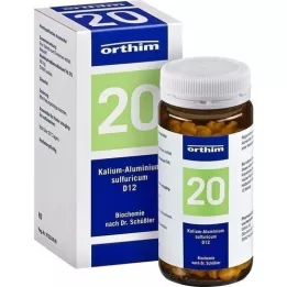 BIOCHEMIE Orthim 20 kalium aluminium.svovl.D 12 tabletter, 400 stk