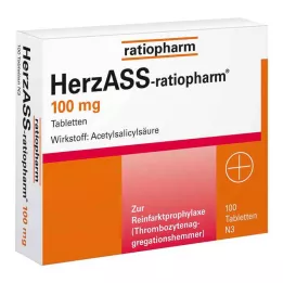 HERZASS-ratiopharm 100 mg tabletter, 100 stk